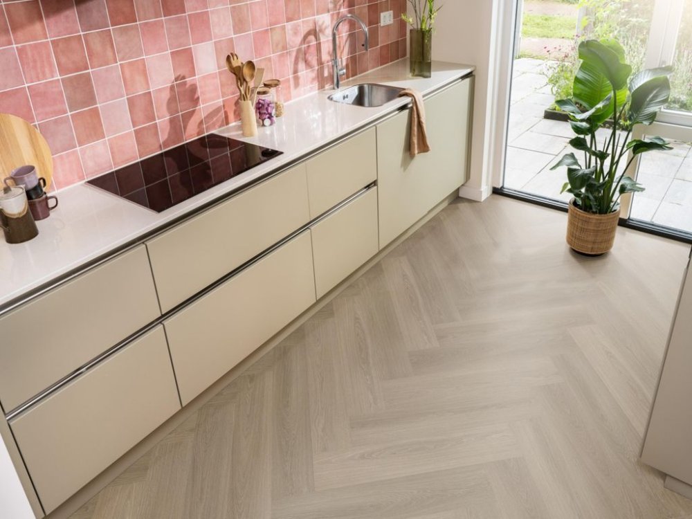 Ambiant Spigato Visgraat Klik PVC Bruin - Ambiant