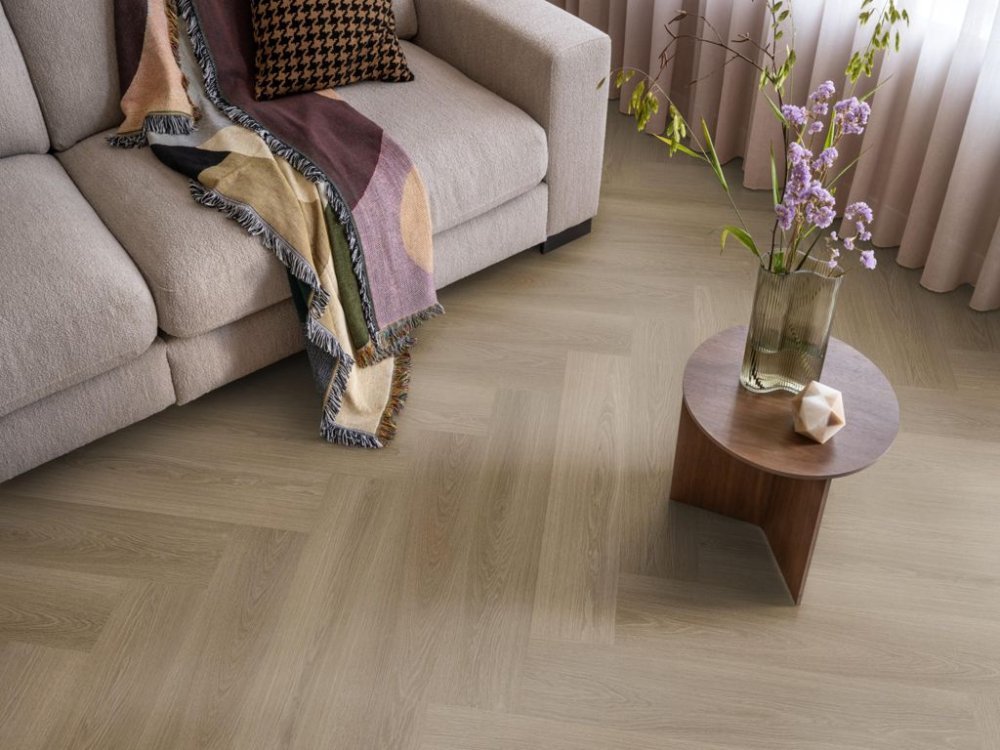 Ambiant Spigato Visgraat Klik PVC Bruin - Ambiant