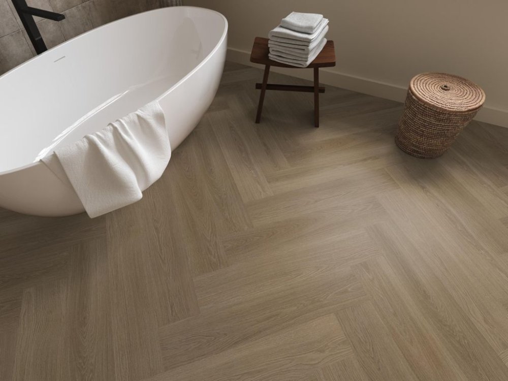 Ambiant Spigato Visgraat Klik PVC Bruin - Ambiant