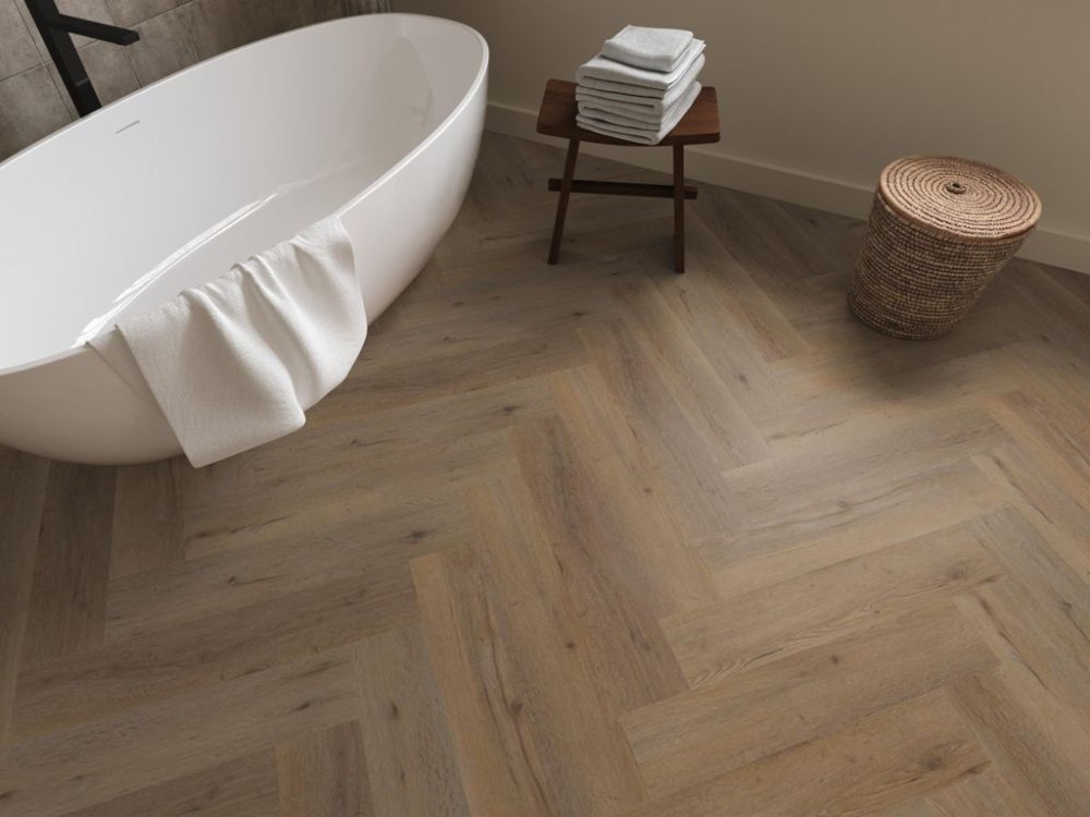 Ambiant Spigato Vivero Visgraat Klik PVC Naturel - Ambiant