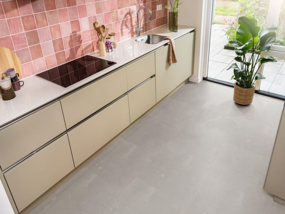 Ambiant Ceramo Visgraat Klik PVC Lichtgrijs - Ambiant