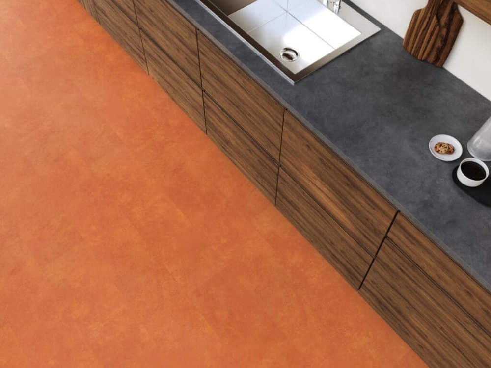 Floorlife Finsbury Rechte plank Plak PVC oranje - Floorlife