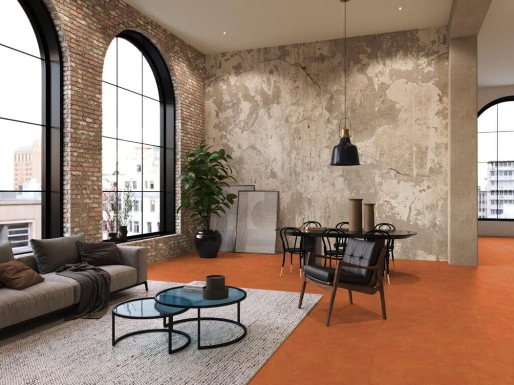 Floorlife Finsbury Rechte plank Plak PVC oranje - Floorlife