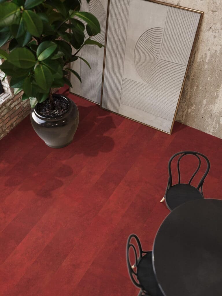 Floorlife Finsbury Rechte plank Plak PVC rood - Floorlife