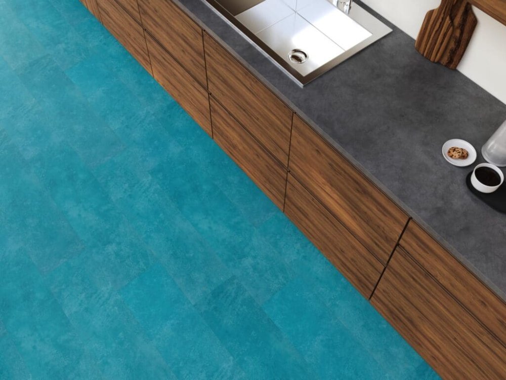 Floorlife Finsbury Rechte plank Plak PVC blauw - Floorlife