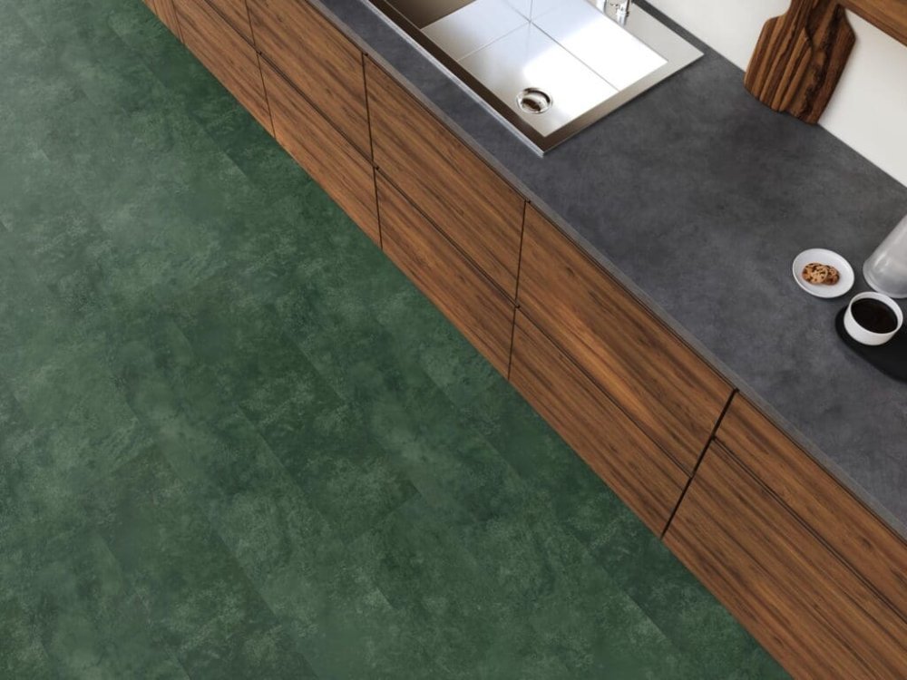 Floorlife Finsbury Rechte plank Plak PVC groen - Floorlife