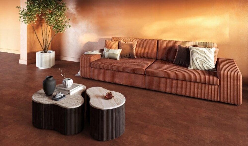 Floorlife Finsbury Rechte plank Plak PVC oranje - Floorlife