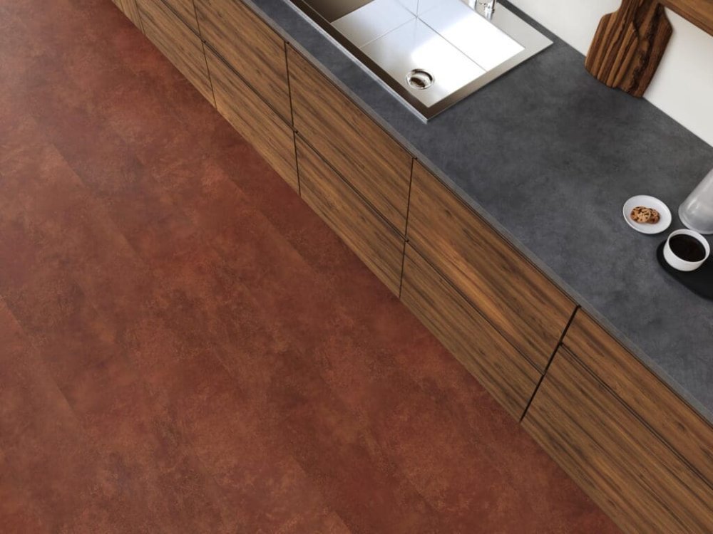 Floorlife Finsbury Rechte plank Plak PVC oranje - Floorlife