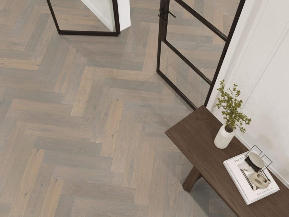Floorlife Beverly Hills Visgraat Parket Wit - Floorlife