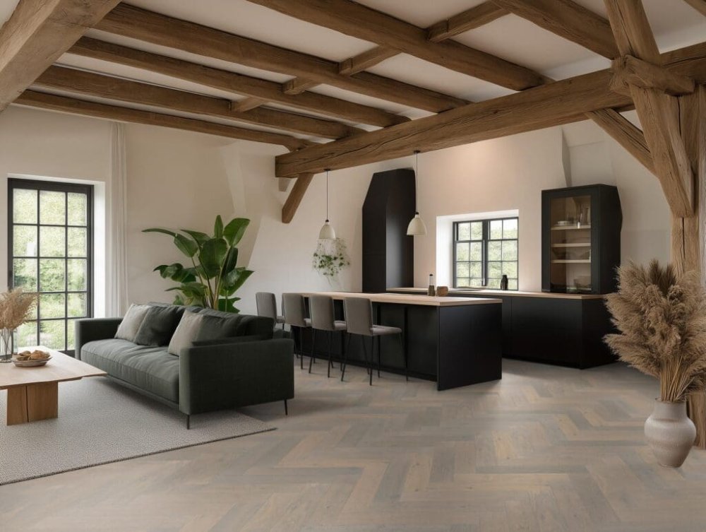 Floorlife Beverly Hills Visgraat Parket Wit - Floorlife