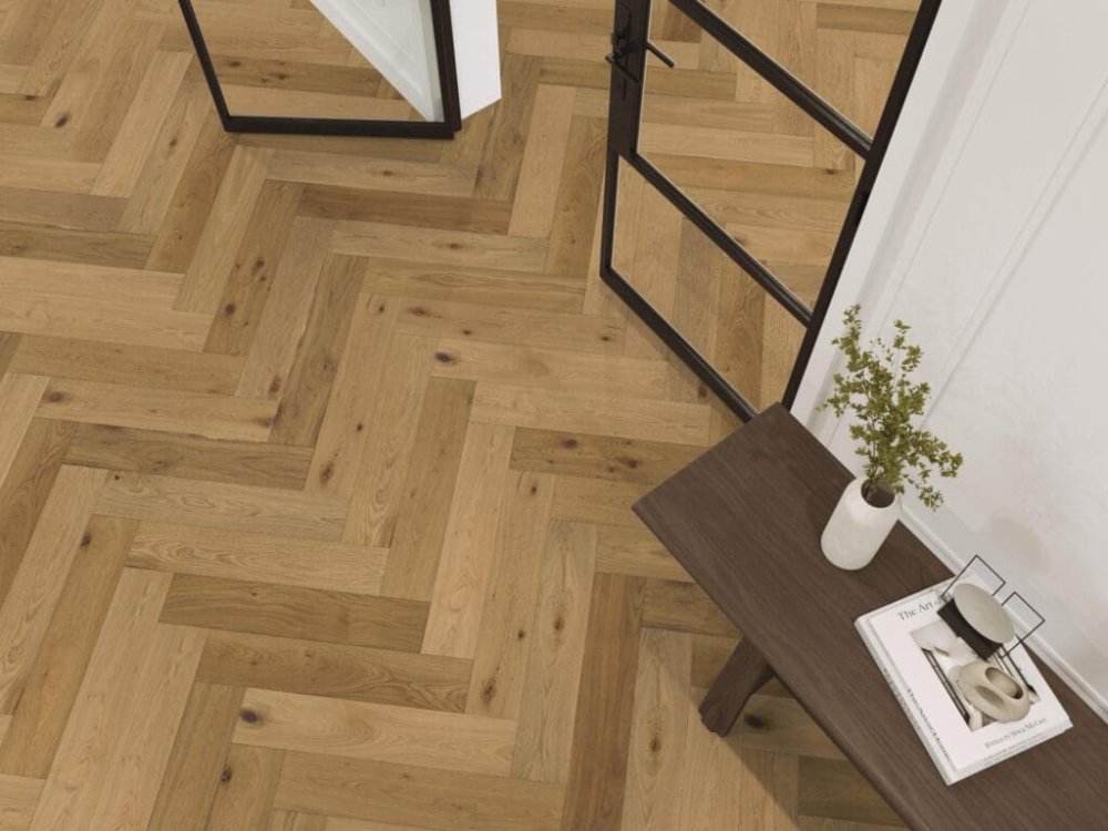 Floorlife Beverly Hills Visgraat Parket Naturel - Floorlife