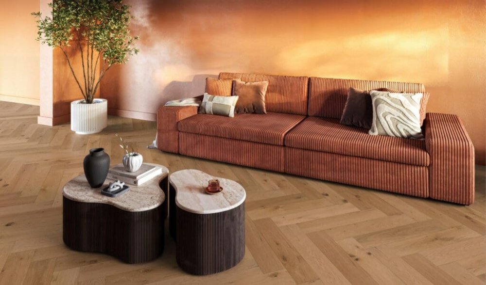 Floorlife Beverly Hills Visgraat Parket Naturel
