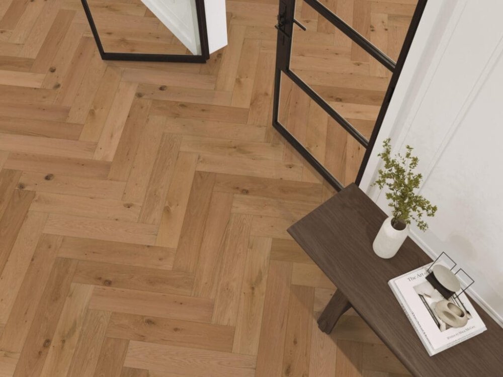 Floorlife Beverly Hills Visgraat Parket Naturel - Floorlife