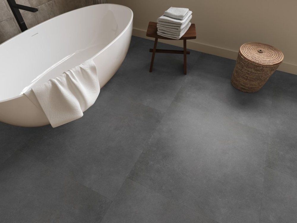 Ambiant Sarino Betonlook Plak PVC Antraciet - Ambiant