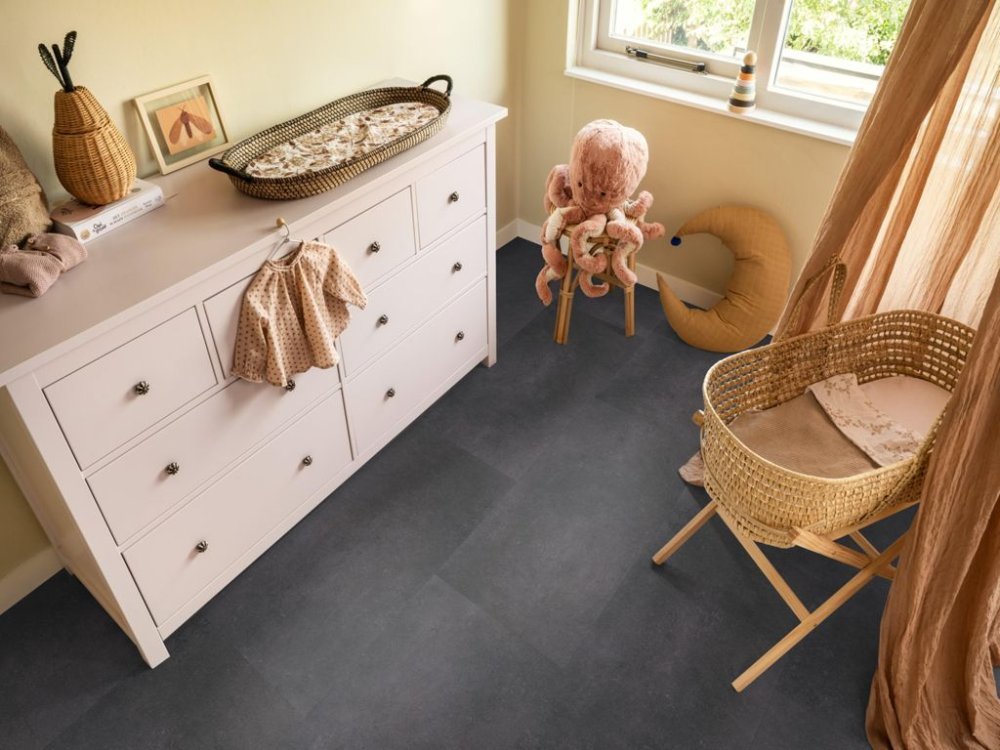 Ambiant Sarino Betonlook Plak PVC Antraciet - Ambiant