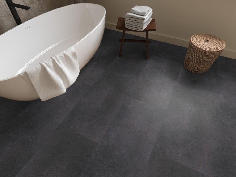 Ambiant Sarino Betonlook Plak PVC Antraciet - Ambiant