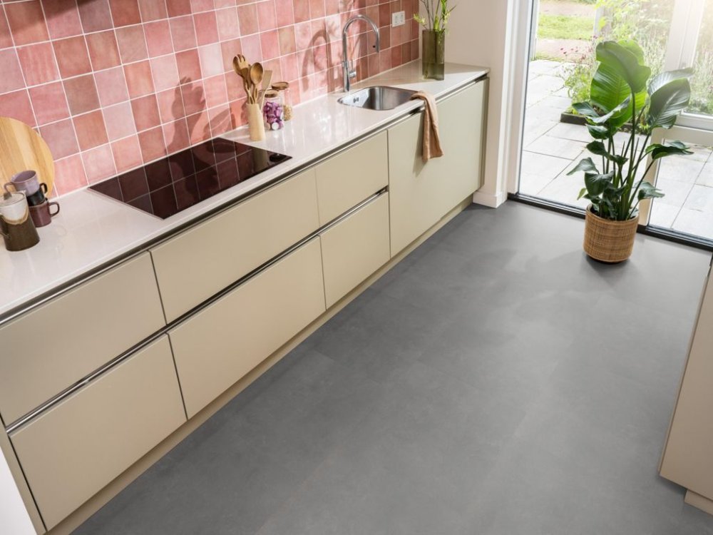 Ambiant Ceramo Betonlook Plak PVC Antraciet - Ambiant