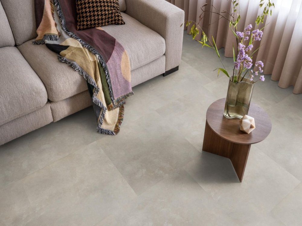 Ambiant Ceramo Betonlook Plak PVC Beige - Ambiant