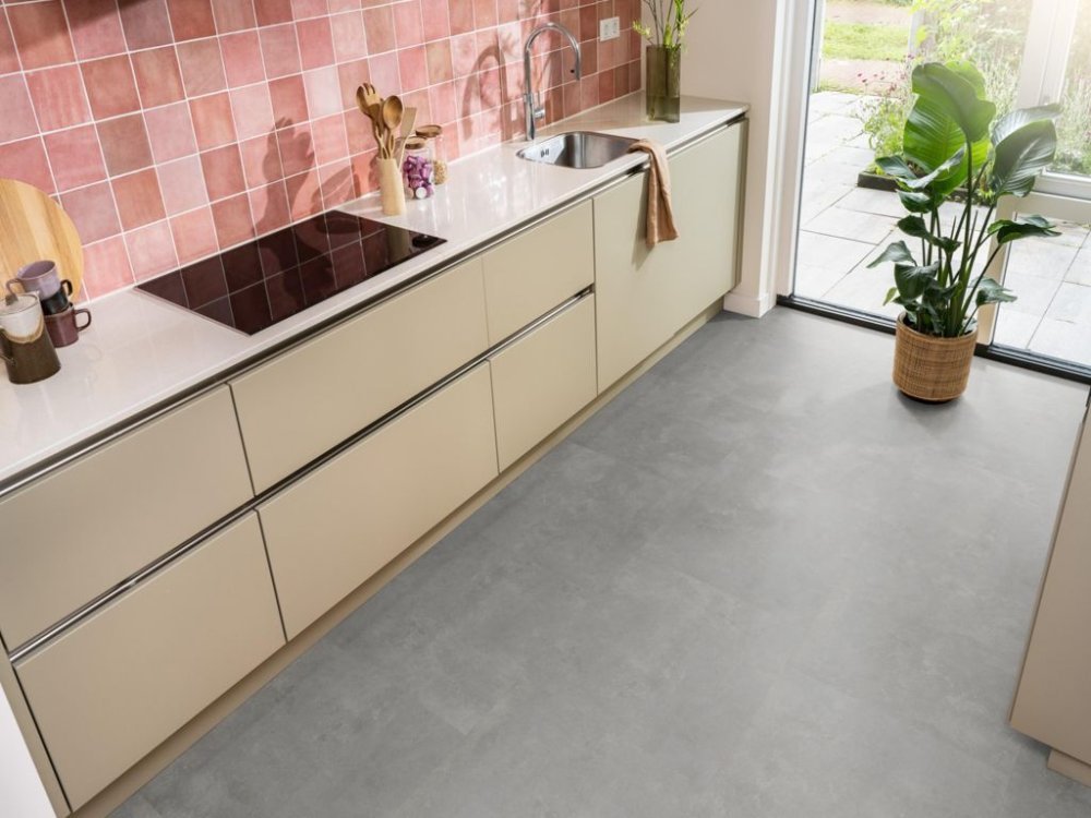 Ambiant Ceramo Betonlook Plak PVC Grijs - Ambiant