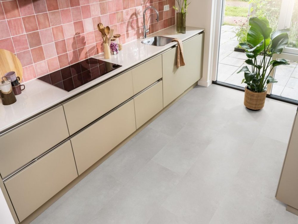 Ambiant Sarino Visgraat Klik PVC Grijs - Ambiant