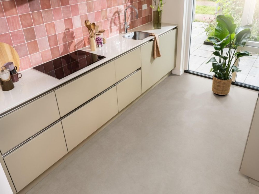 Ambiant Cerino Betonlook Plak PVC paars - Ambiant