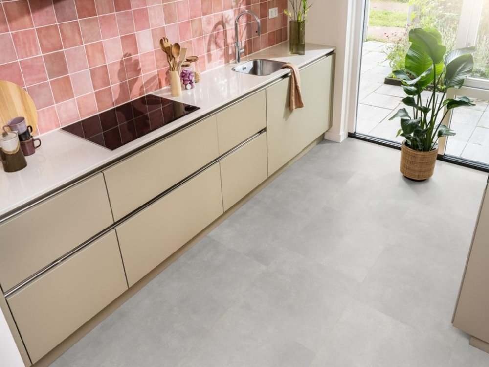 Ambiant Ceramo Betonlook Plak PVC Lichtgrijs - Ambiant