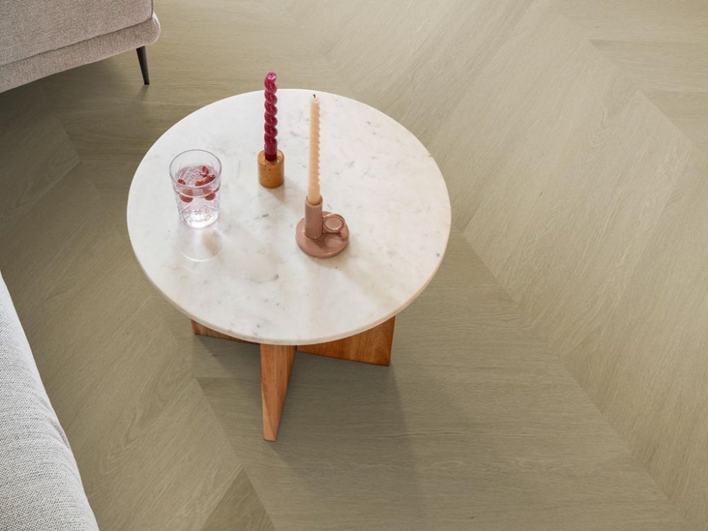 Ambiant Spigato Estino Hongaarse punt Plak PVC Bruin