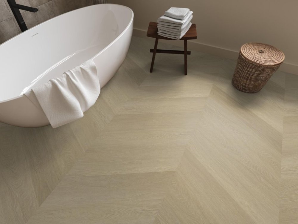 Ambiant Spigato Estino Hongaarse punt Plak PVC Naturel - Ambiant