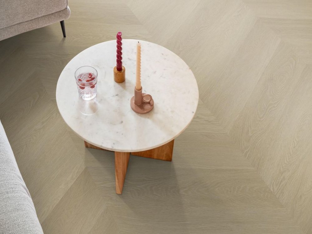 Ambiant Spigato Estino Hongaarse punt Plak PVC Naturel
