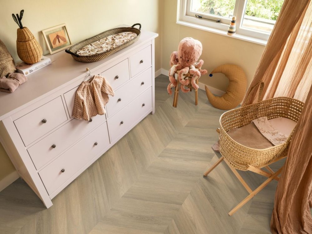 Ambiant Spigato Avanto Hongaarse punt Plak PVC Naturel - Ambiant