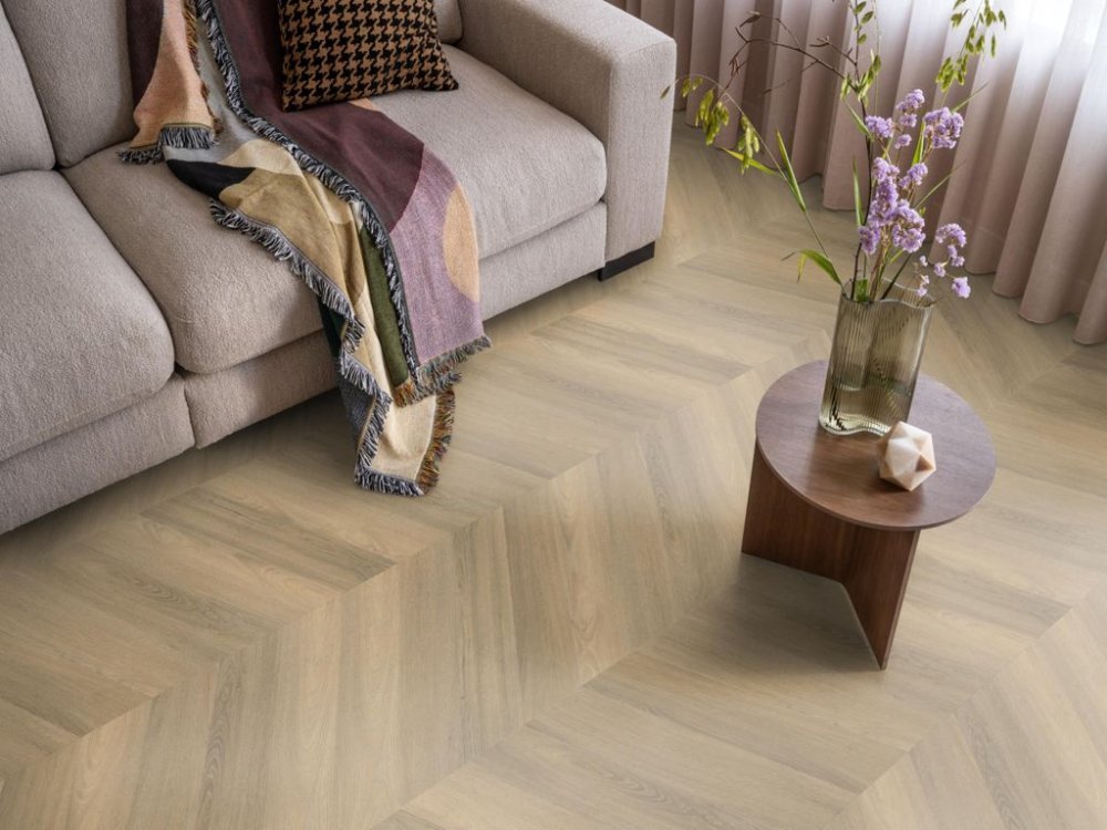 Ambiant Spigato Avanto Hongaarse punt Plak PVC Naturel - Ambiant