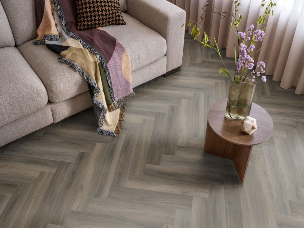 Ambiant Spigato Avanto Visgraat Klik PVC Antraciet - Ambiant