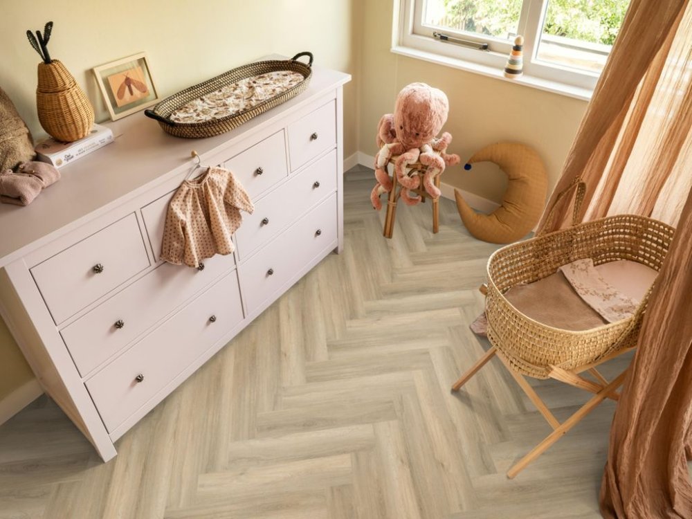 Ambiant Spigato Avanto Visgraat Klik PVC Beige - Ambiant