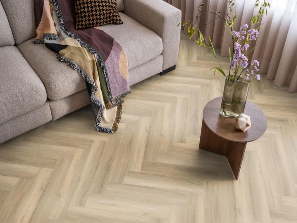 Ambiant Spigato Avanto Visgraat Klik PVC Beige - Ambiant