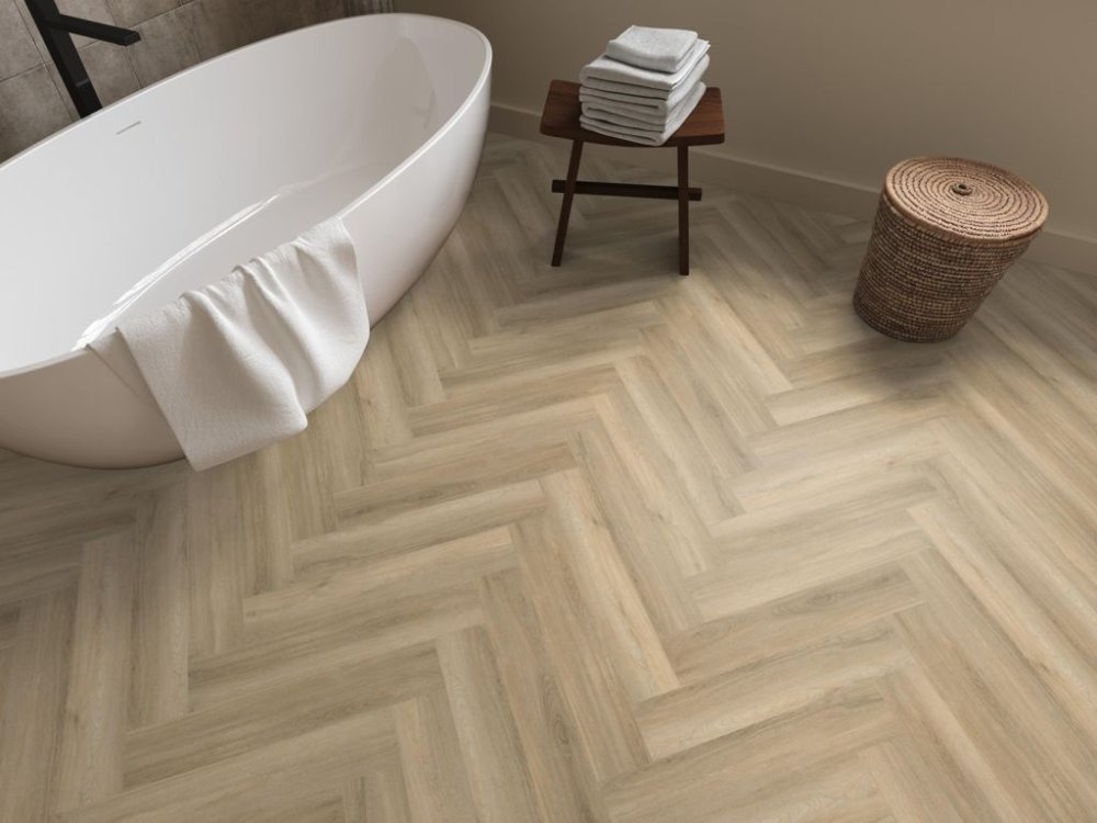 Ambiant Spigato Avanto Visgraat Klik PVC Beige - Ambiant