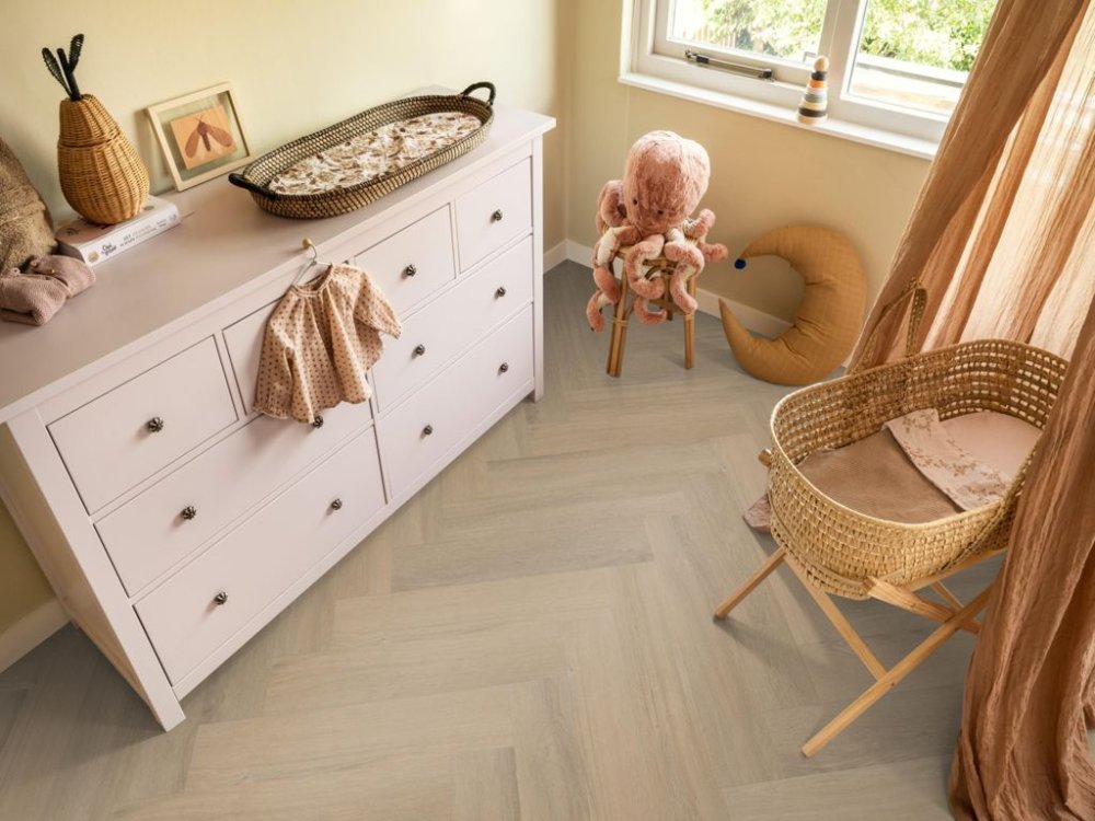 Ambiant Spigato Viranto Visgraat Klik PVC Beige - Ambiant