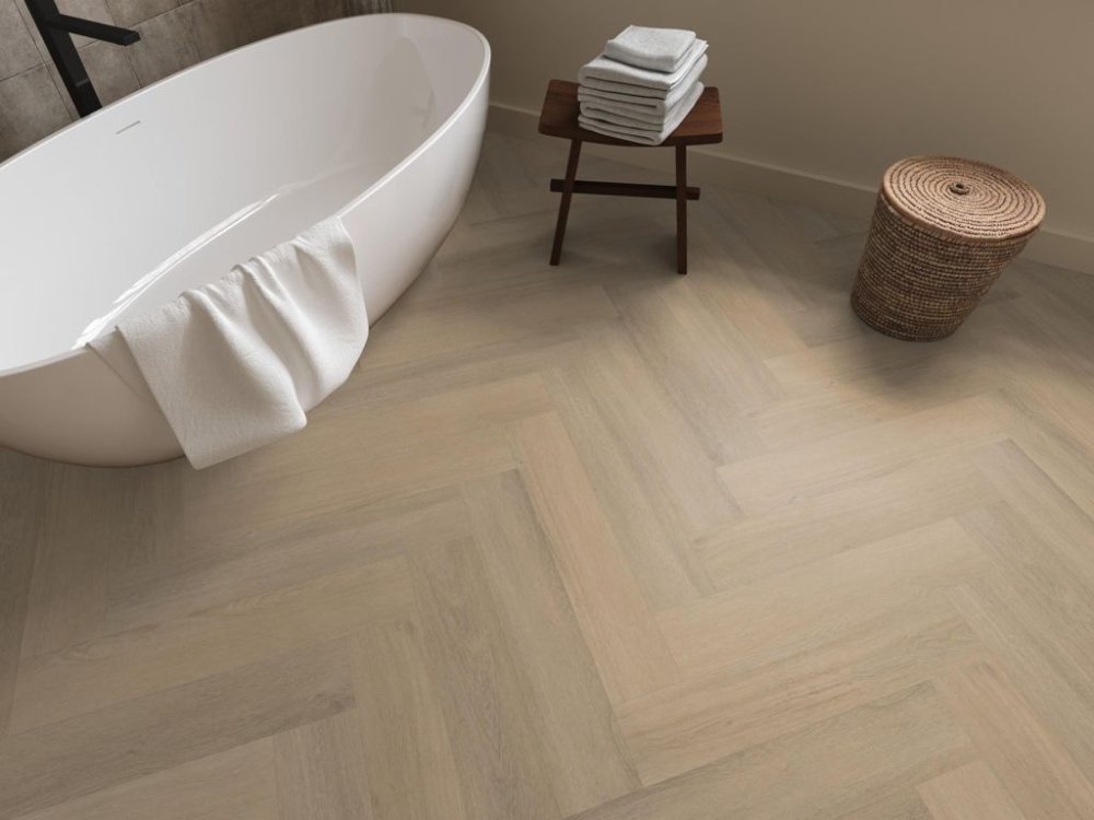 Ambiant Spigato Viranto Visgraat Klik PVC Beige - Ambiant