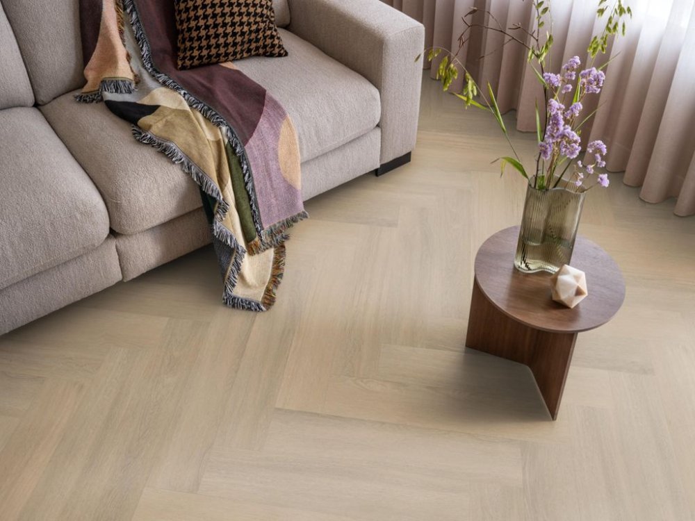 Ambiant Spigato Viranto Visgraat Klik PVC Beige - Ambiant