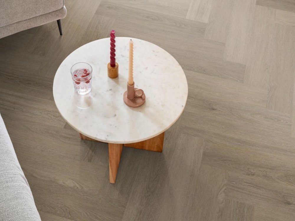 Ambiant Spigato Viranto Visgraat Klik PVC Bruin