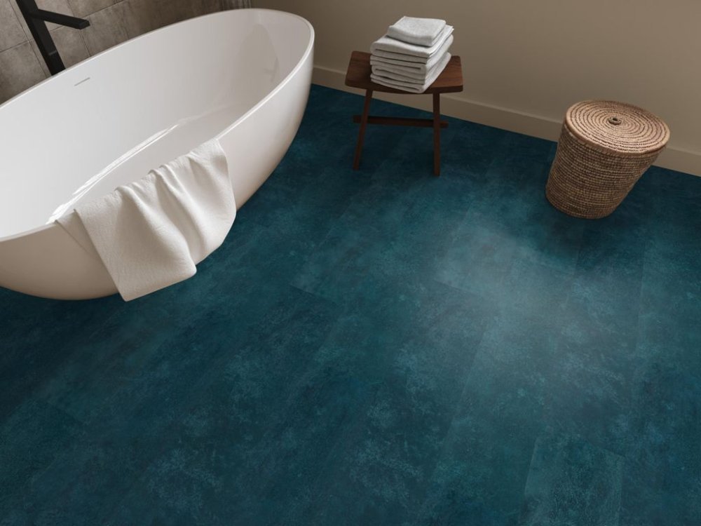Ambiant Viretto Betonlook Plak PVC blauw - Ambiant
