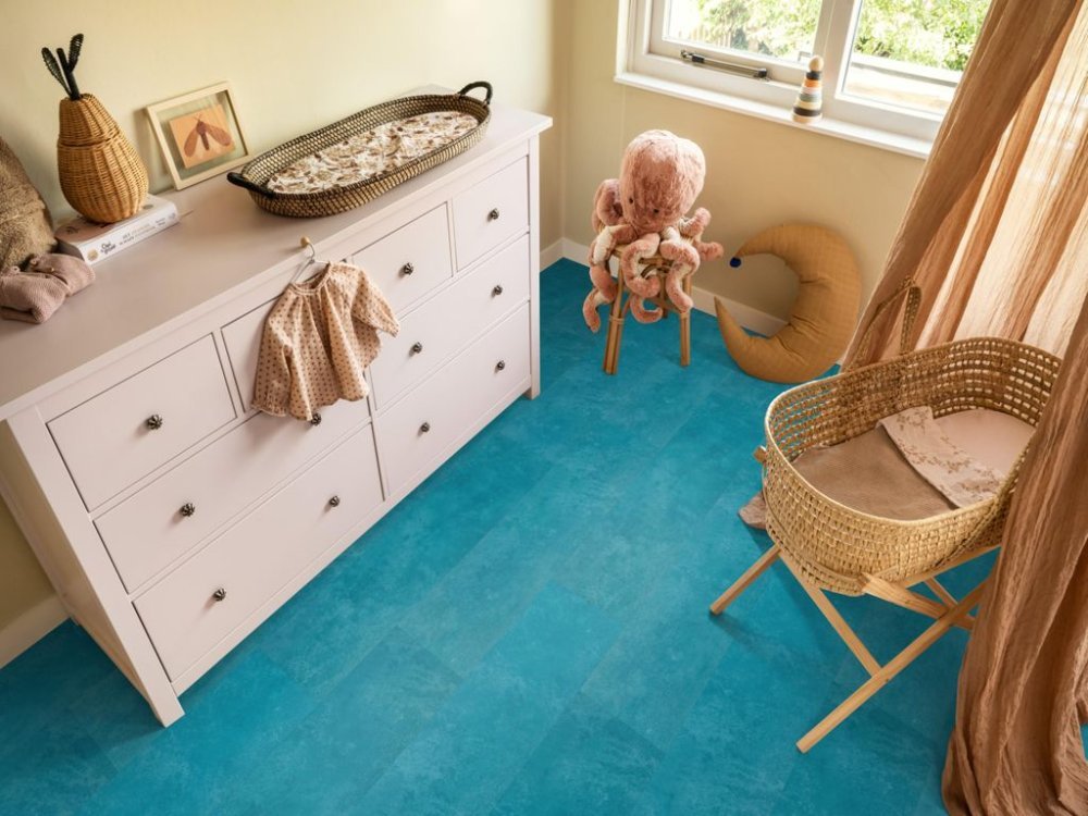 Ambiant Viretto Betonlook Plak PVC blauw - Ambiant