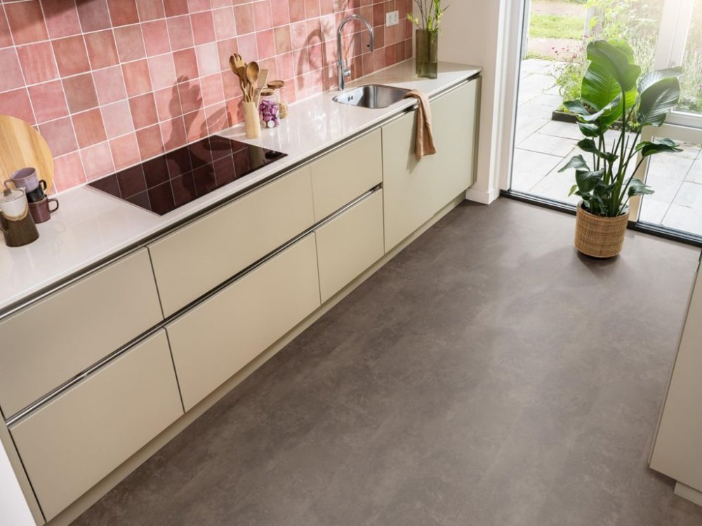 Ambiant Viretto Betonlook Plak PVC Bruin - Ambiant
