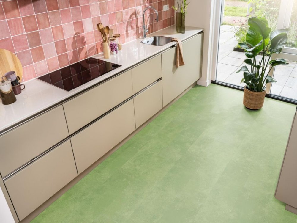 Ambiant Viretto Betonlook Plak PVC groen - Ambiant