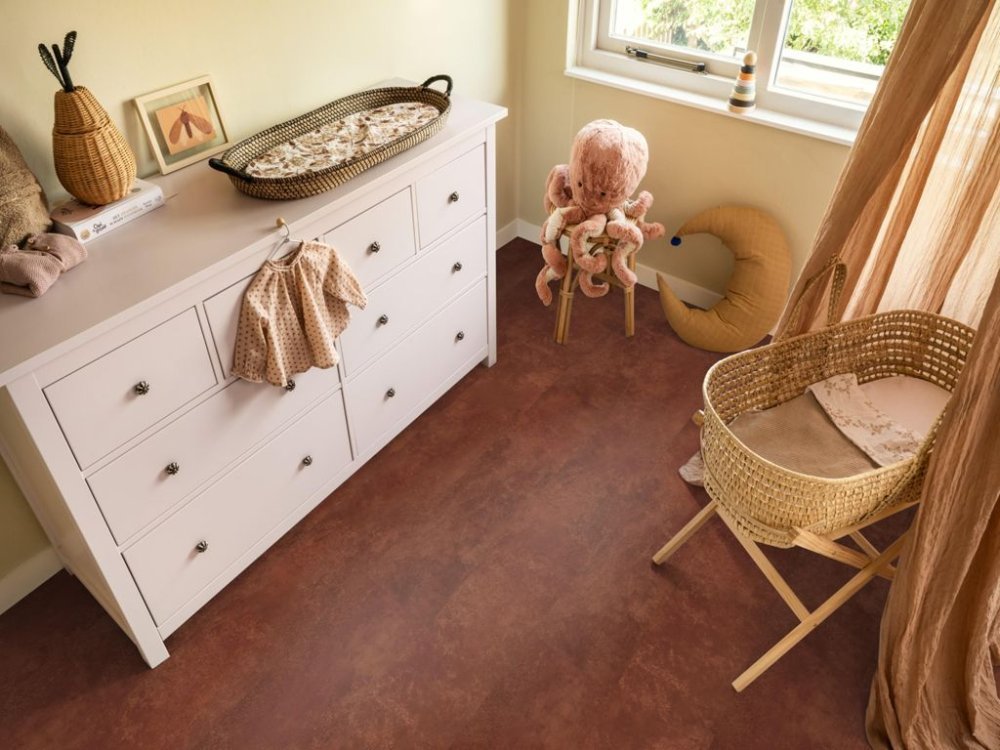 Ambiant Viretto Betonlook Plak PVC oranje - Ambiant