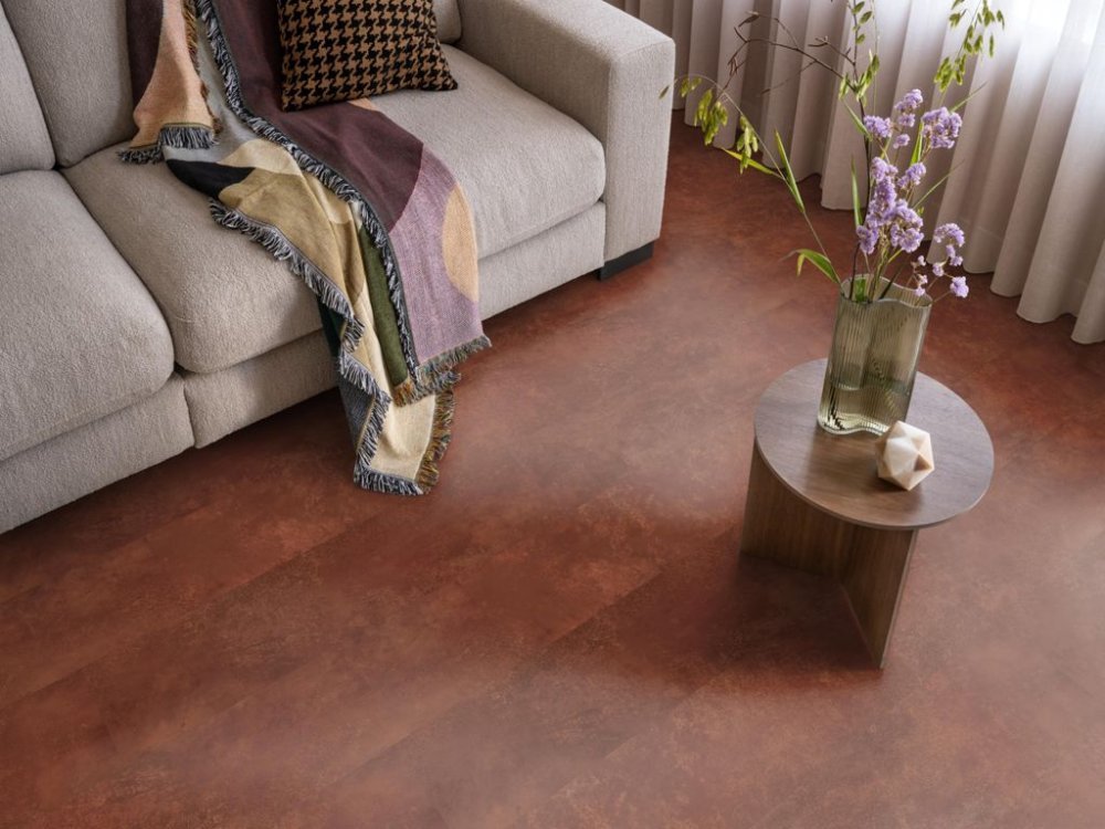 Ambiant Viretto Betonlook Plak PVC oranje - Ambiant
