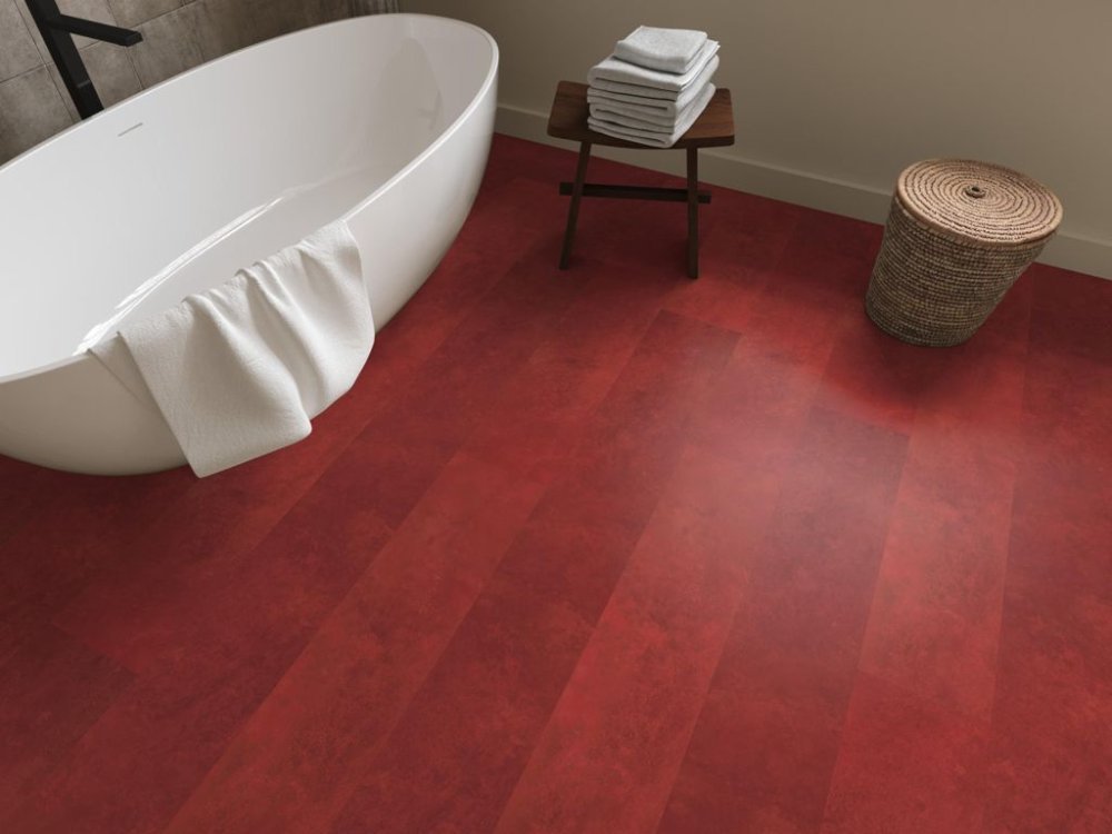 Ambiant Viretto Betonlook Plak PVC rood - Ambiant