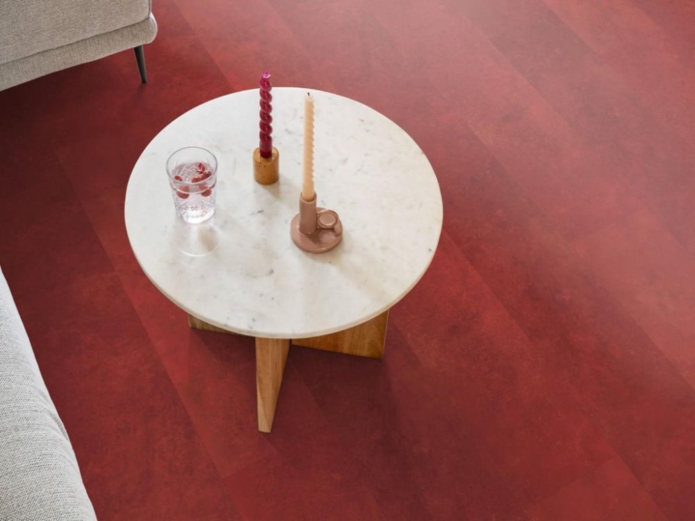 Ambiant Viretto Betonlook Plak PVC rood