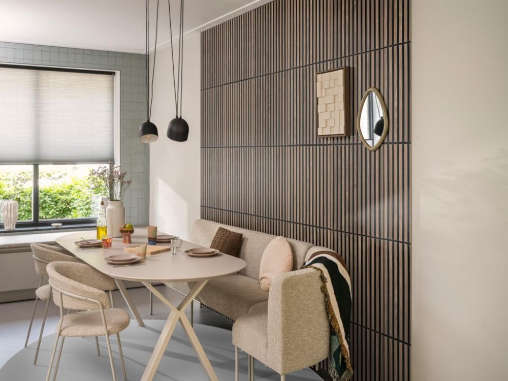 Ambiant Silentlines Tegellook wandpaneel Walnoot - Ambiant