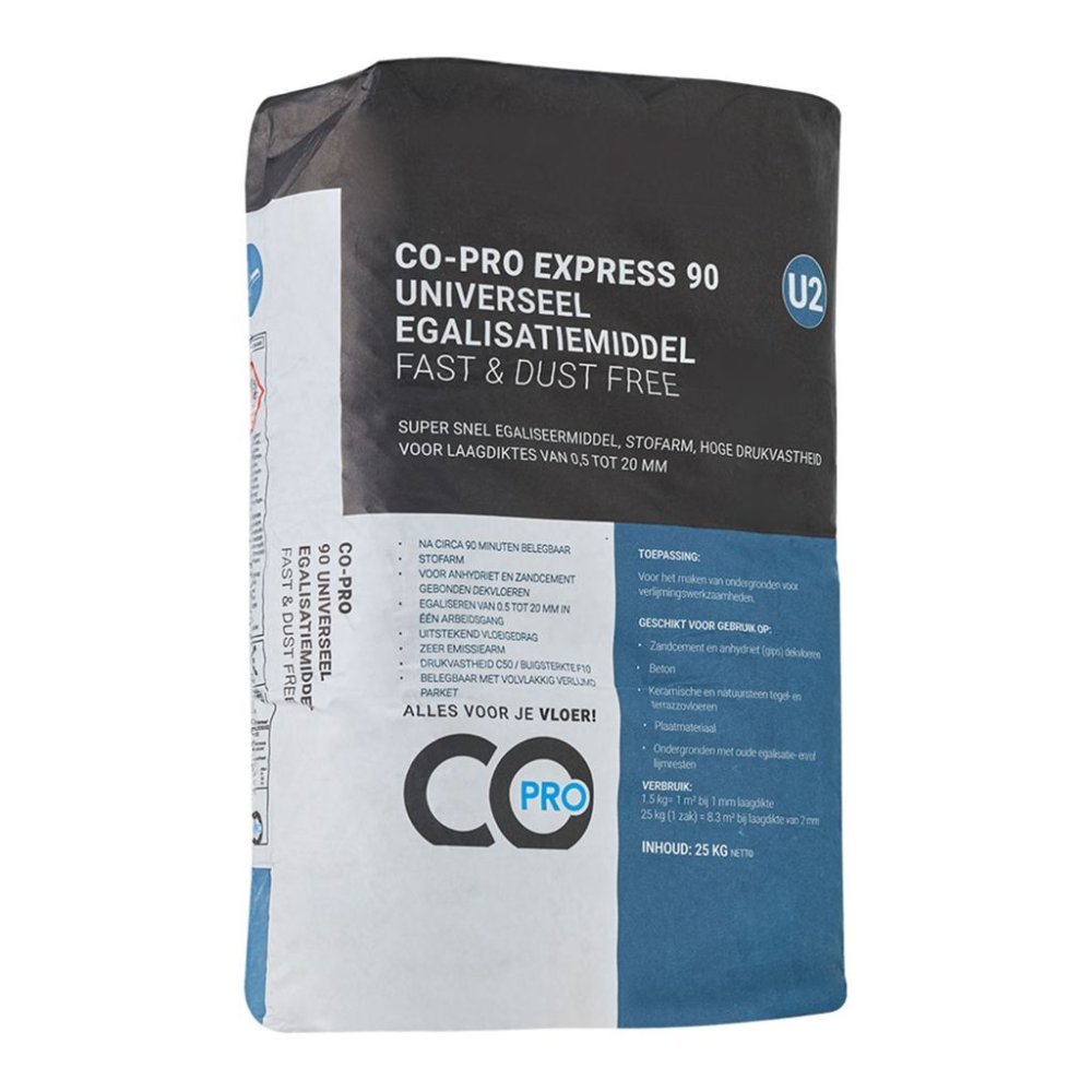 Co-pro express 90 universeel egalisatiemiddel U2 snel en stofvrij - Ambiant
