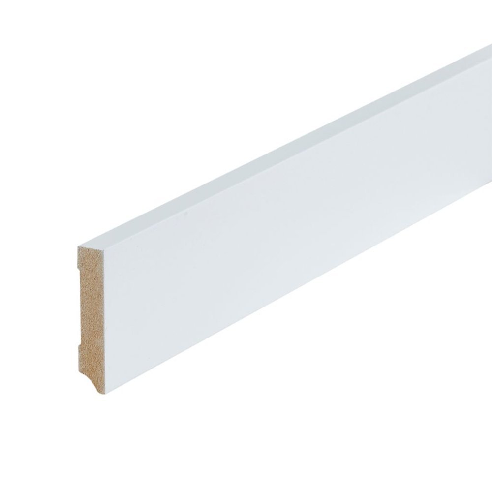 Co-pro gelakte plint amsterdam wit RAL 9010 70x15 - Ambiant